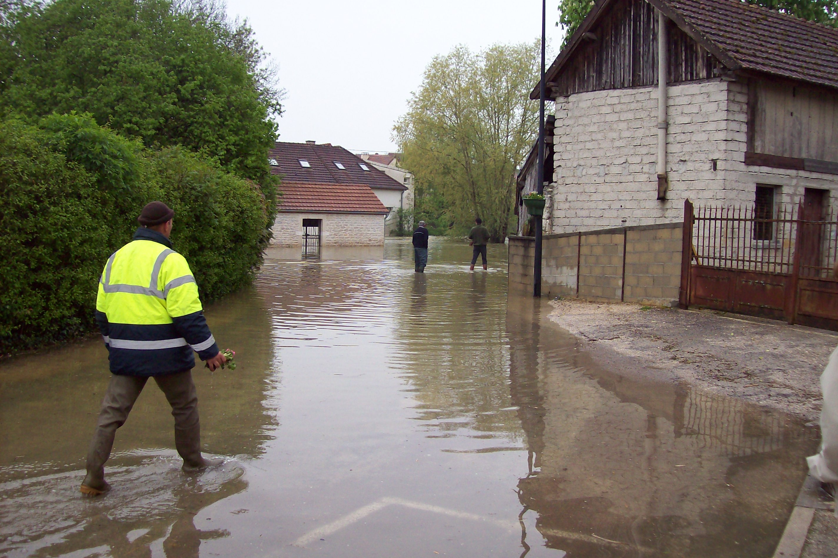 Crue de la Norges, en mai 2013, à Magny sur Tille en Côte d'Or