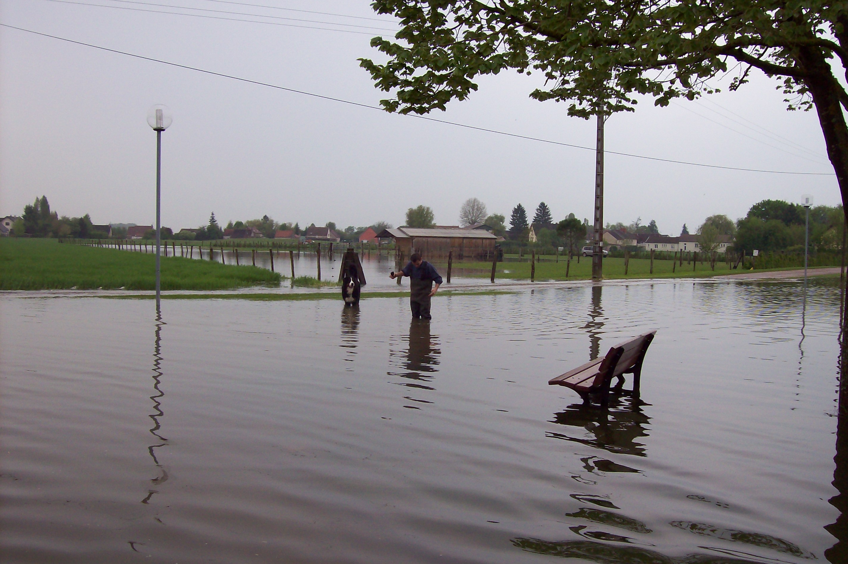 Crue de la Norges, en mai 2013, à Magny sur Tillle en Côte d'Or