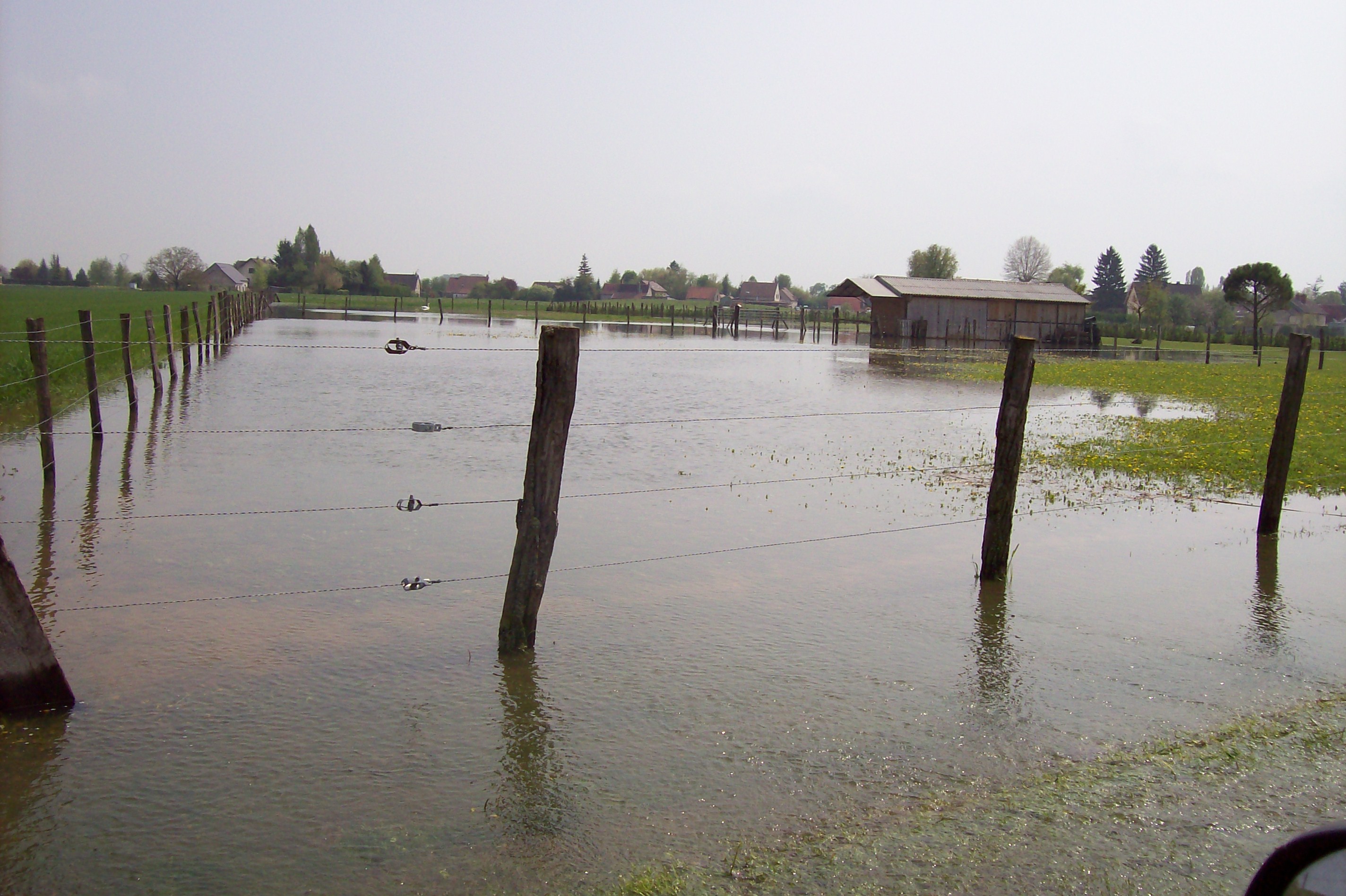 Crue de la Norges, en mai 2013, à Magny sur Tille en Côte d'Or